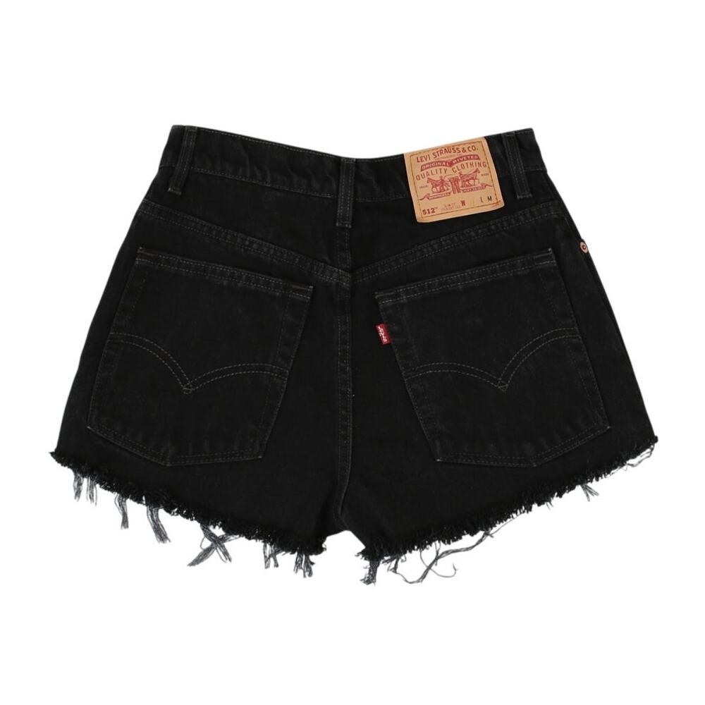 Vintage 90s Levi’s Black Distressed Shorts